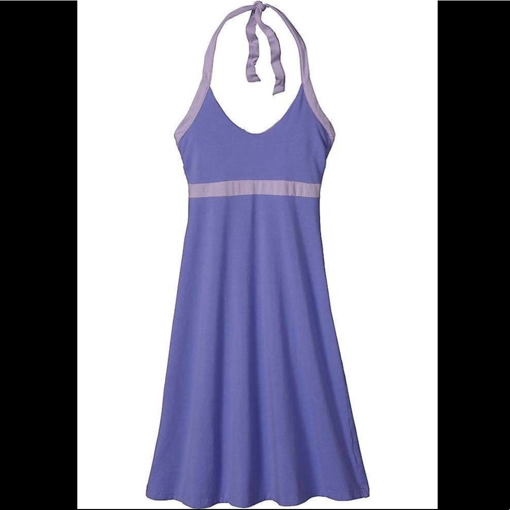 Patagonia Iliana halter dress violet blue large